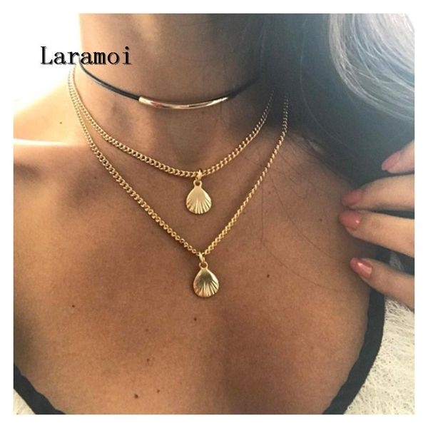 pendant necklaces laramoi alloy shells necklace women multilayer elegant sequins choker chain fashion jewelry birthday gift for friends, Silver
pendant necklaces laramoi alloy shells necklace women multilayer elegant sequins choker chain fashion jewelry birthday gift for friends, Silver
