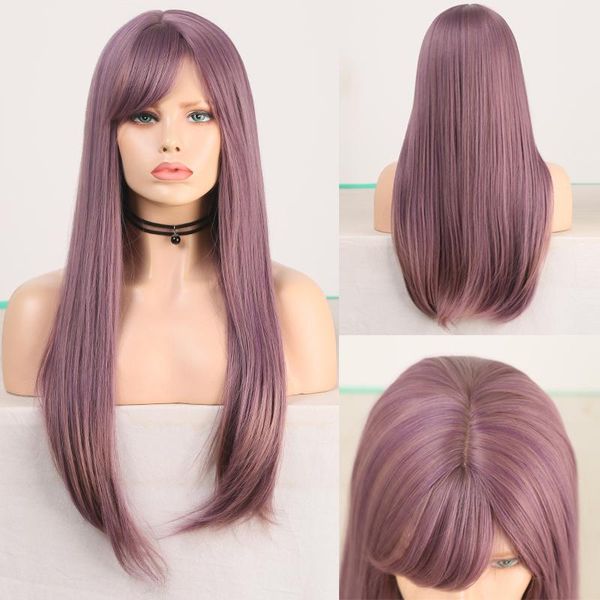 synthetic wigs charisma long straight wig with bangs purple for women heat resistant fiber hair cosplay, Black
synthetic wigs charisma long straight wig with bangs purple for women heat resistant fiber hair cosplay, Black