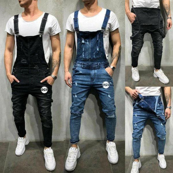 men's jeans ripped euramerican jumpsuits hi street distressed denim bib overalls for man suspender pants, Blue
men's jeans ripped euramerican jumpsuits hi street distressed denim bib overalls for man suspender pants, Blue