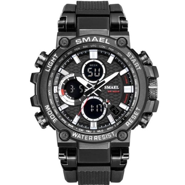 wristwatches smael men watch digital waterproof clock army military watches led men's wrist 1803 sport relogio masculino, Slivery;brown
wristwatches smael men watch digital waterproof clock army military watches led men's wrist 1803 sport relogio masculino, Slivery;brown