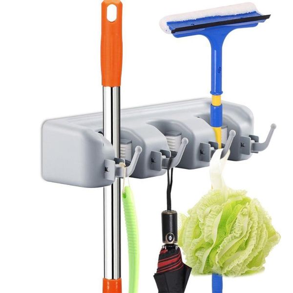 hooks & rails mop rack wall mounted storage organizer tools broom holder for home kitchen
hooks & rails mop rack wall mounted storage organizer tools broom holder for home kitchen