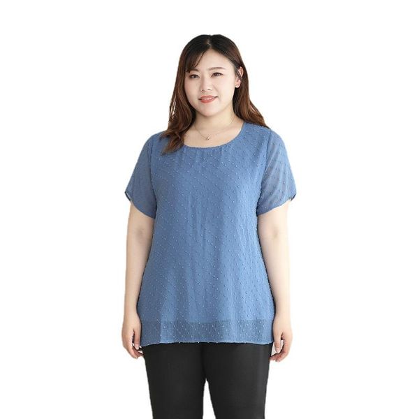 women's blouses & shirts 4xl to 10xl plus size chiffon shirt female short-sleeved summer thin 3d dot blusas mujer de moda t61076, White
women's blouses & shirts 4xl to 10xl plus size chiffon shirt female short-sleeved summer thin 3d dot blusas mujer de moda t61076, White