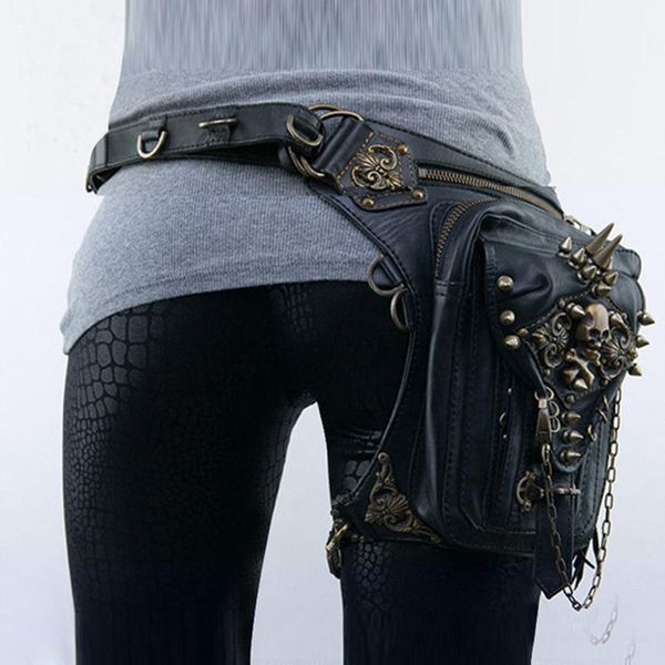 punk woman waist bag fashion skull shoulder personality messenger bags men outdoor mobile phone black leather chest
punk woman waist bag fashion skull shoulder personality messenger bags men outdoor mobile phone black leather chest