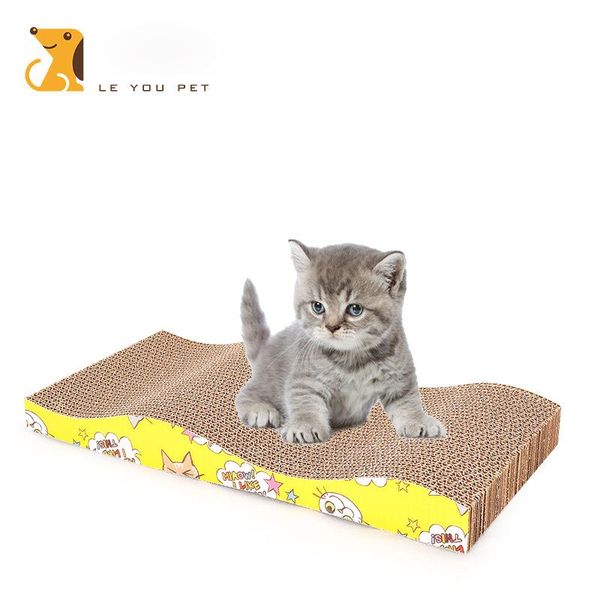 lovely cat toy pet scratching board products wear-resistant corrugated paper wavy scratch toys 
lovely cat toy pet scratching board products wear-resistant corrugated paper wavy scratch toys