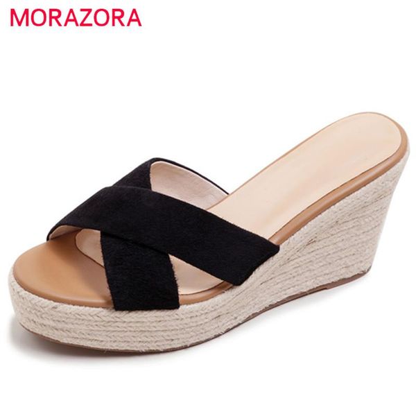 dress shoes morazora 2021 arrive women sandals suede leather solid colors high heels wedges platform casual black
dress shoes morazora 2021 arrive women sandals suede leather solid colors high heels wedges platform casual black