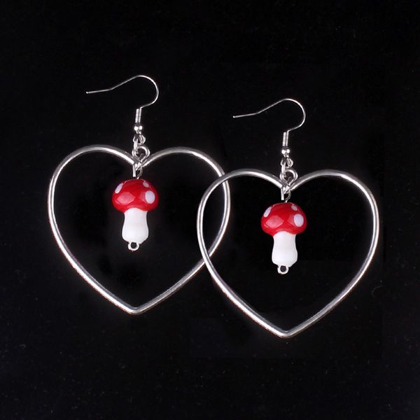 fashion jewelry hollow heart mushroom pendant earrings for women girls charms ear rings hanging dangle earring party gifts, Silver
fashion jewelry hollow heart mushroom pendant earrings for women girls charms ear rings hanging dangle earring party gifts, Silver