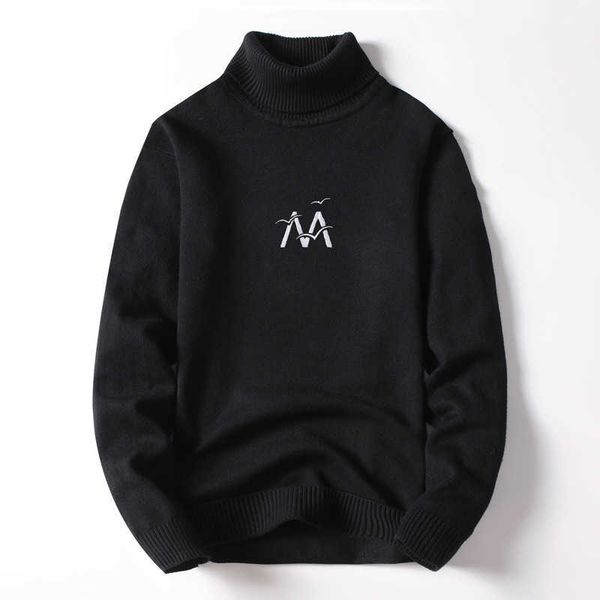autumn and winter men's high neck embroidered sweater warm trend all-match bottoming shirt solid color print pullover 210531, White;black
autumn and winter men's high neck embroidered sweater warm trend all-match bottoming shirt solid color print pullover 210531, White;black