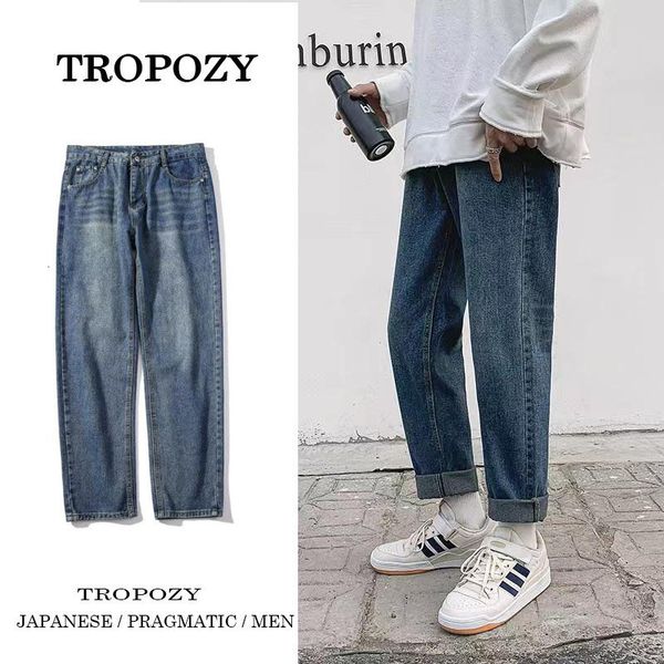 Spring Summer Straight Jeans Mens Fashion Retro Casual Jeans Men Streetwear Korean Loose Hip-hop Denim Trousers Mens -3XL, Black
Spring Summer Straight Jeans Mens Fashion Retro Casual Jeans Men Streetwear Korean Loose Hip-hop Denim Trousers Mens -3XL, Black