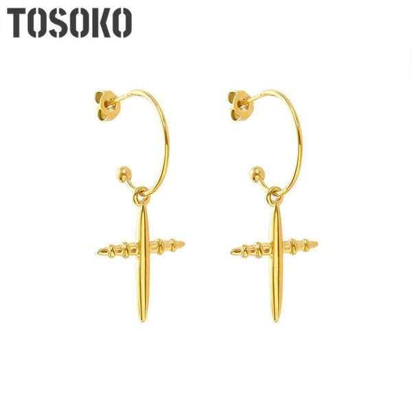 dangle & chandelier stainless steel jewelry simple circle cross pendant earrings women's fashion year bsf366, Silver
dangle & chandelier stainless steel jewelry simple circle cross pendant earrings women's fashion year bsf366, Silver