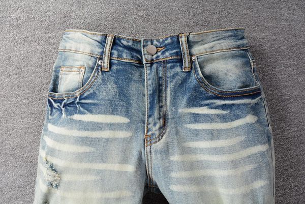 design slim leg whiten hole scratching fashion mans jeans purple patch hip hop motorcycle biker pants, Blue
design slim leg whiten hole scratching fashion mans jeans purple patch hip hop motorcycle biker pants, Blue