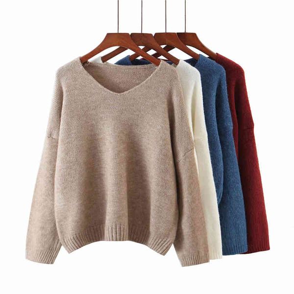 women's shorts causal women soft sweater pullovers fashion ladies v-neck loose streetwear female warm girl chic cvdv, White;black
women's shorts causal women soft sweater pullovers fashion ladies v-neck loose streetwear female warm girl chic cvdv, White;black