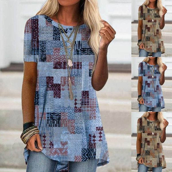 women's t-shirt fashion women short-sleeved digital printing summer casual round neck loose ladies' tshirts pour femme, White
women's t-shirt fashion women short-sleeved digital printing summer casual round neck loose ladies' tshirts pour femme, White