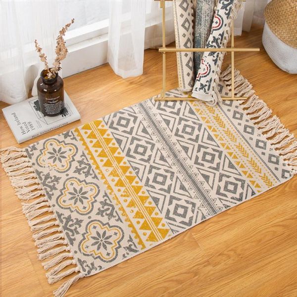 carpets retro bohemian hand woven tassel carpet cotton linen bedside rug non-slip washable geometric floor mat living room bedroom
carpets retro bohemian hand woven tassel carpet cotton linen bedside rug non-slip washable geometric floor mat living room bedroom