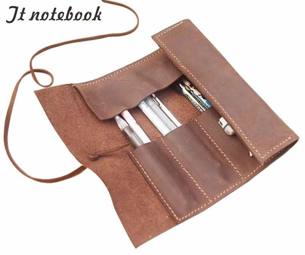 genuine leather handmade pencil bag vintage retro style cowhide pen case school office stationery drop shopping bags
genuine leather handmade pencil bag vintage retro style cowhide pen case school office stationery drop shopping bags