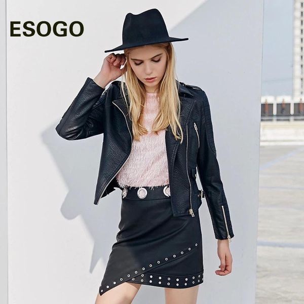 women's leather & faux pu zipper woman jacket bandage black slim streetwear casual women clothes autumn winter 2021 fashion
women's leather & faux pu zipper woman jacket bandage black slim streetwear casual women clothes autumn winter 2021 fashion