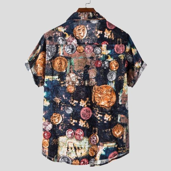 men's shirt men's large ethnic style printed fashion size short sleeve shirt, White;black
men's shirt men's large ethnic style printed fashion size short sleeve shirt, White;black
