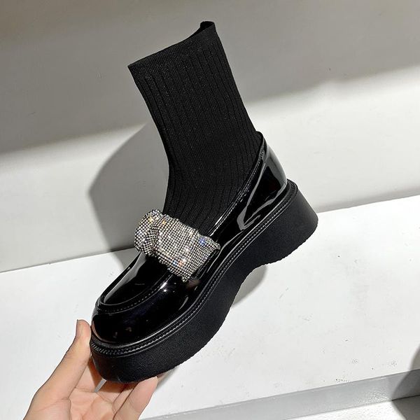 boots 2021 socks women crystals buckle stretch fabric elastic height increaming ankle shoes woman autumn, Black
boots 2021 socks women crystals buckle stretch fabric elastic height increaming ankle shoes woman autumn, Black