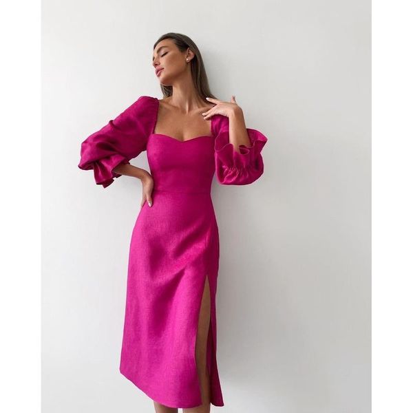 casual dresses 2021 autumn one-word collar princess sleeve dress women's split, Black;gray
casual dresses 2021 autumn one-word collar princess sleeve dress women's split, Black;gray