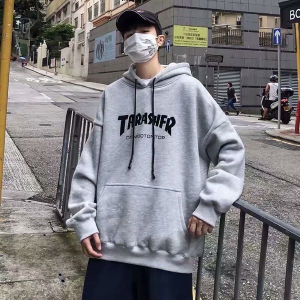 2020 loose fleece mens sweater new long sleeve sweater mens brushed hoody mens thickened fashion brand sweater, Black
2020 loose fleece mens sweater new long sleeve sweater mens brushed hoody mens thickened fashion brand sweater, Black
