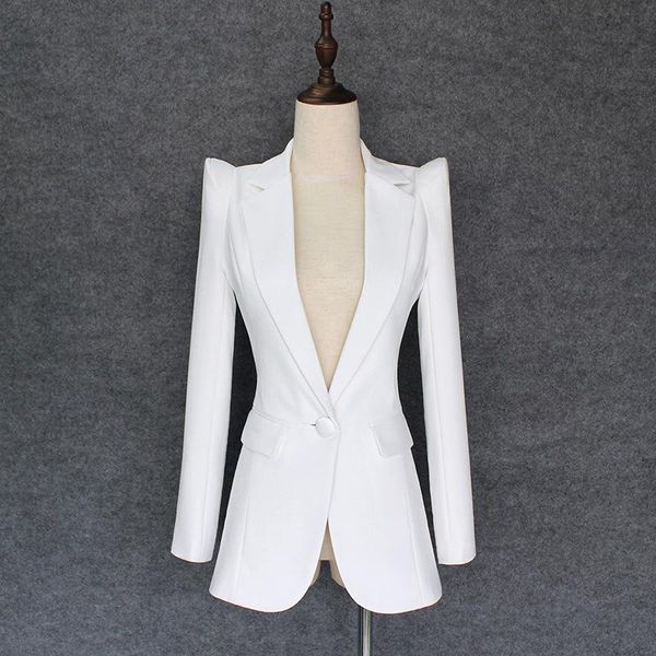women's suits & blazers 2021 winter women formal white blazer coat runway designer deep v neck single button lady ol jacket clo, White;black
women's suits & blazers 2021 winter women formal white blazer coat runway designer deep v neck single button lady ol jacket clo, White;black