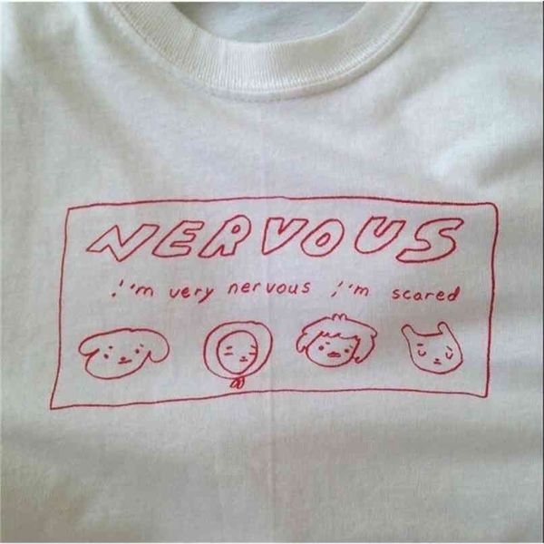 -jbh nervous drawing cute graphic tee tumblr fashion quotes t-shirt summer casual white shirt 210512
-jbh nervous drawing cute graphic tee tumblr fashion quotes t-shirt summer casual white shirt 210512