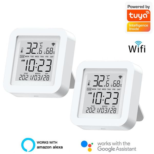 smart home control tuya life wifi temperature and humidity sensor indoor hygrometer thermometer with lcd display for alexa google assistant
smart home control tuya life wifi temperature and humidity sensor indoor hygrometer thermometer with lcd display for alexa google assistant