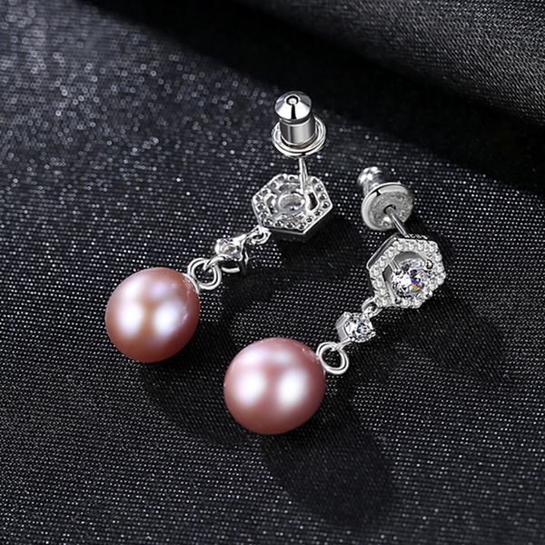 new fashion pearl earrings sterling silver natural freshwater pearl inlaid zircon stud earrings women jewelry gifts, Golden;silver
new fashion pearl earrings sterling silver natural freshwater pearl inlaid zircon stud earrings women jewelry gifts, Golden;silver