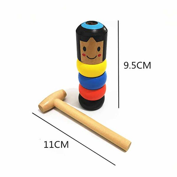 Unbreakable wooden man magic toy magic trick magic props childrens fun toys