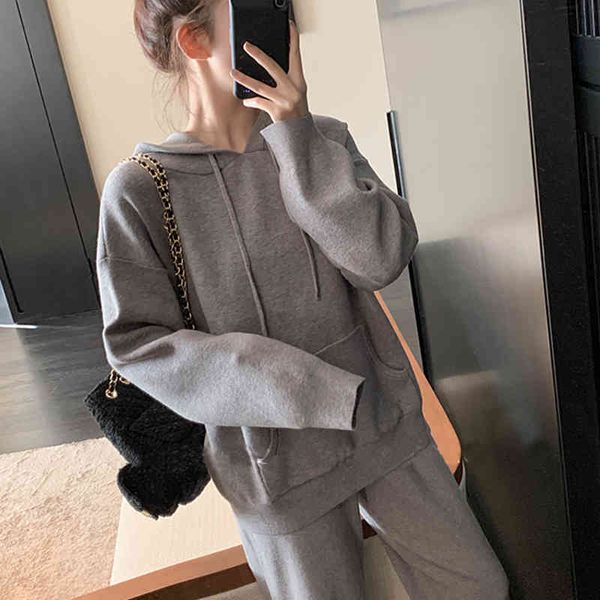 pants winter sweater women casual long sleeve 2 piece set female kawaii hoodie+loose pants knitted suit korean style outfit, White
pants winter sweater women casual long sleeve 2 piece set female kawaii hoodie+loose pants knitted suit korean style outfit, White