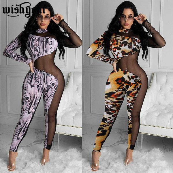 women's jumpsuits & rompers sheer mesh patchwork leopard jumpsuit woman mock neck long sleeve one piece skinny catsuit plus size s-xxl, Black;white
women's jumpsuits & rompers sheer mesh patchwork leopard jumpsuit woman mock neck long sleeve one piece skinny catsuit plus size s-xxl, Black;white