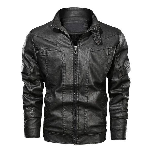 men's jackets nice tide autumn winter military bomber jacket men windbreaker vintage zipper stand collar solid imitation leather army, Black;brown
men's jackets nice tide autumn winter military bomber jacket men windbreaker vintage zipper stand collar solid imitation leather army, Black;brown
