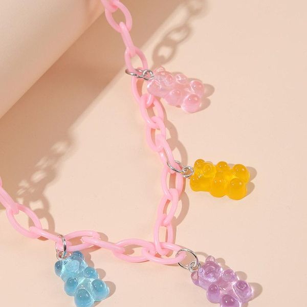 pendant necklaces mini bear candy color gummy necklace for women girls christmas gifts cartoon pendants birthday jewelry, Silver
pendant necklaces mini bear candy color gummy necklace for women girls christmas gifts cartoon pendants birthday jewelry, Silver