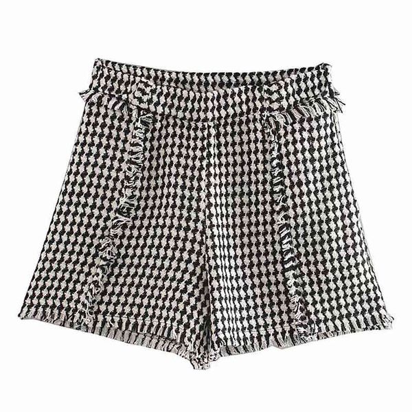 fashion women tweed tassel shorts female straight plaid short pants elegant ladies chic shorts 210520, White;black
fashion women tweed tassel shorts female straight plaid short pants elegant ladies chic shorts 210520, White;black