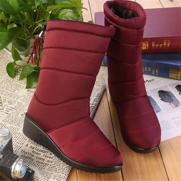 boots tassel snow women's warm and antiskid solid color middle tube waterproof slope heel, Black
boots tassel snow women's warm and antiskid solid color middle tube waterproof slope heel, Black