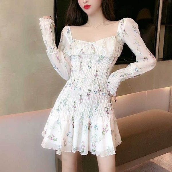 casual dresses spring floral women elegant kawaii print chiffon party mini female french bandage korean 1pn1, Black;gray
casual dresses spring floral women elegant kawaii print chiffon party mini female french bandage korean 1pn1, Black;gray