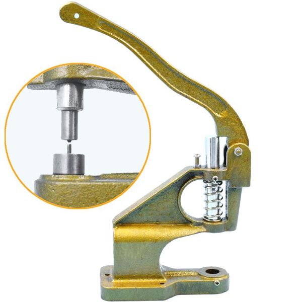 hand press machine toolkit used for plastic buttons/prong snap/s-spring/o-spring fastener/eyelet washer/opened/closed rivets sewing notions, Black
hand press machine toolkit used for plastic buttons/prong snap/s-spring/o-spring fastener/eyelet washer/opened/closed rivets sewing notions, Black