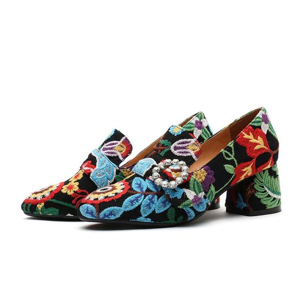 dress shoes agodor real leather embroider crystal women pumps round toe thick heel woman wedding party ladies footwear size 34-39, Black
dress shoes agodor real leather embroider crystal women pumps round toe thick heel woman wedding party ladies footwear size 34-39, Black