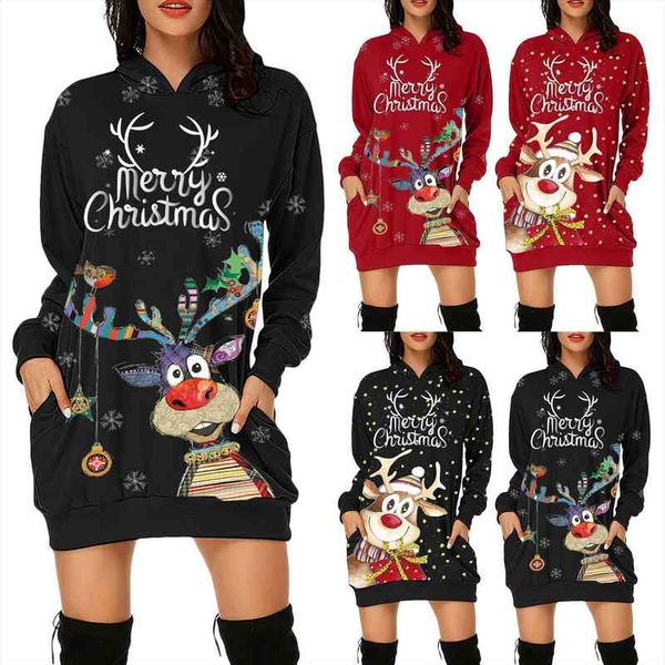 amp 39 s fashion womens dress casual merry christmas prints bag hip pocket long sleeves hoodies sweatshirts with pockets vestido, Black;gray
amp 39 s fashion womens dress casual merry christmas prints bag hip pocket long sleeves hoodies sweatshirts with pockets vestido, Black;gray