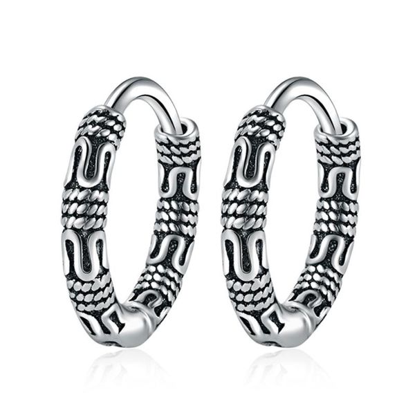 hoop & huggie black vintage cool big round boho 925 sterling silver earrings for men women trendy thick jewelry, Golden;silver 
hoop & huggie black vintage cool big round boho 925 sterling silver earrings for men women trendy thick jewelry, Golden;silver