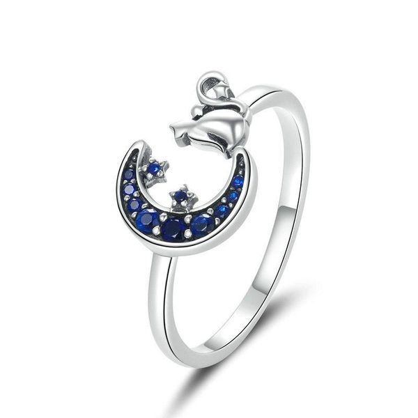 cluster rings somen star and moon cat s925 sterling silver ring female with zircon blue opening adjustable single, Golden;silver
cluster rings somen star and moon cat s925 sterling silver ring female with zircon blue opening adjustable single, Golden;silver