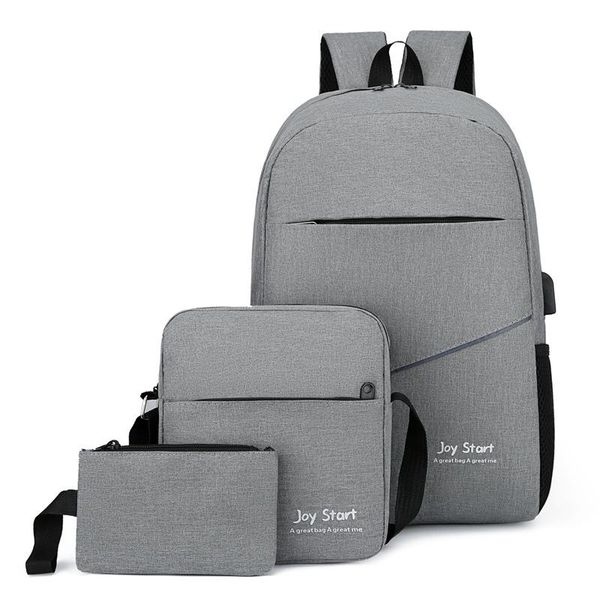 backpack 3pcs set men business lapsolid color canvas men's backpacks casual oxford cloth student school bags male mochila
backpack 3pcs set men business lapsolid color canvas men's backpacks casual oxford cloth student school bags male mochila