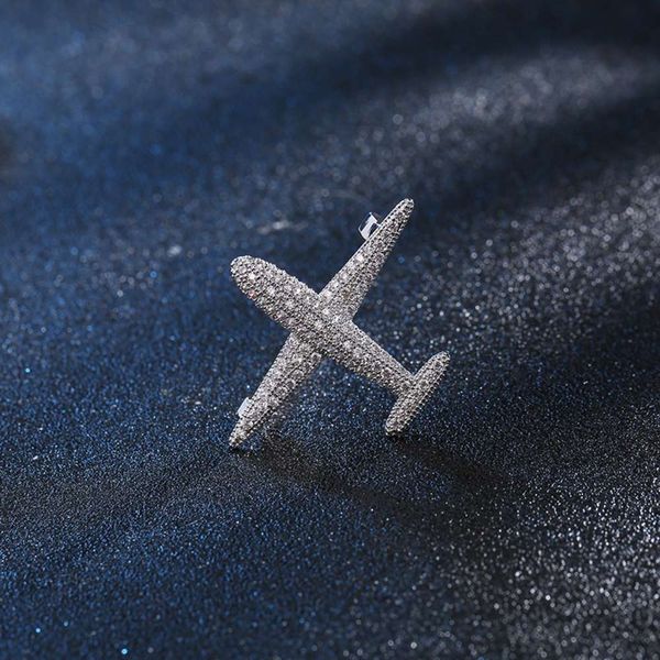 full diamond accessories copper micro inlaid zircon aircraft coat women's brooch, Gray
full diamond accessories copper micro inlaid zircon aircraft coat women's brooch, Gray