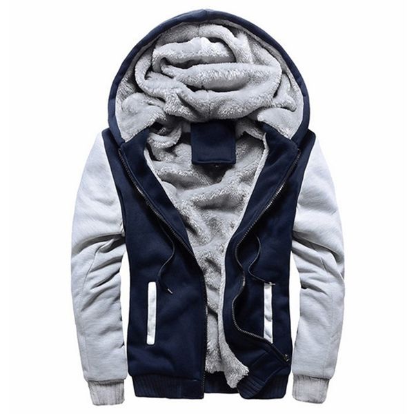 casual hooded collar men hoodies sweatshirts winter warm thick fleece zipper jacket sportswear outwear oversized s-5xl 210811, Black;brown
casual hooded collar men hoodies sweatshirts winter warm thick fleece zipper jacket sportswear outwear oversized s-5xl 210811, Black;brown
