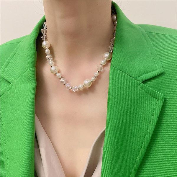 chokers origin summer vintage geometrical simulation pearl necklace for women round beaded crystal asymmetric jewellery, Golden;silver
chokers origin summer vintage geometrical simulation pearl necklace for women round beaded crystal asymmetric jewellery, Golden;silver