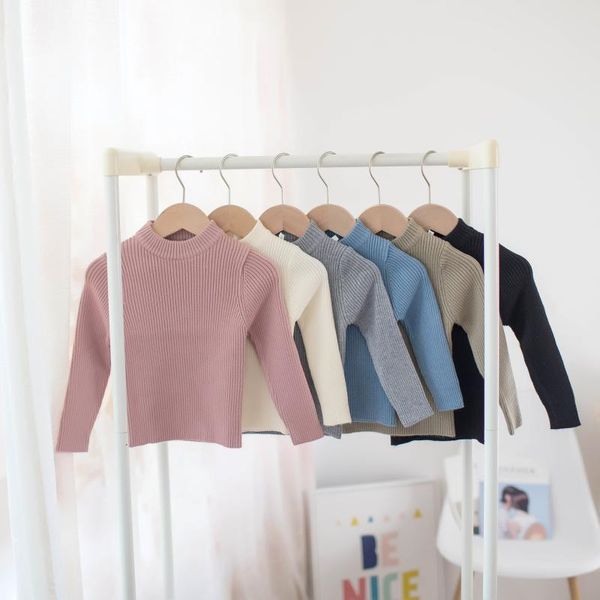 pullover 1-6y autumn winter children's sweaters girls and boys solid color inner base shirt, Blue
pullover 1-6y autumn winter children's sweaters girls and boys solid color inner base shirt, Blue