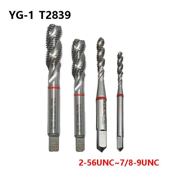hand tools original yg-1 t2839 mlti purpose tapping stainless steel 2-56 4-40 6-32 8-32 1/4-20 5/16 3/8-16 unc 1/4-28 unf spiral flute taps
hand tools original yg-1 t2839 mlti purpose tapping stainless steel 2-56 4-40 6-32 8-32 1/4-20 5/16 3/8-16 unc 1/4-28 unf spiral flute taps