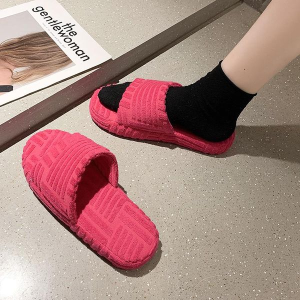 slippers 2021 green wool women fashion peep toe round comfortable wearing flat platform ladies, Black
slippers 2021 green wool women fashion peep toe round comfortable wearing flat platform ladies, Black