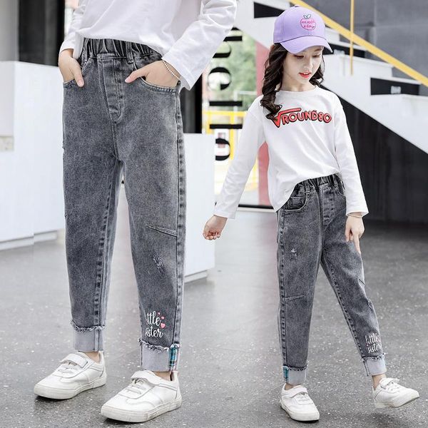 jeans baby girls spring 2021 children cowboy trousers fashion teenage elastic waist letter print pants 3 8 10 12 years clothing, Blue
jeans baby girls spring 2021 children cowboy trousers fashion teenage elastic waist letter print pants 3 8 10 12 years clothing, Blue