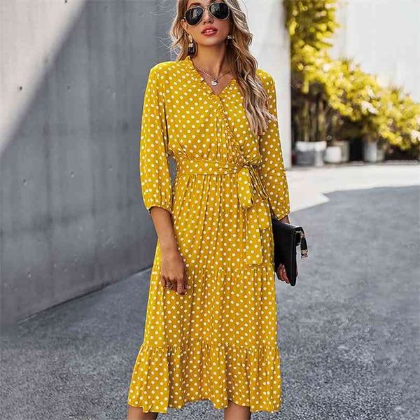 autumn elegnat long sleeve retro dress for womens classic polka dot print midi boho dress women vestidos female 210508, Black;gray
autumn elegnat long sleeve retro dress for womens classic polka dot print midi boho dress women vestidos female 210508, Black;gray