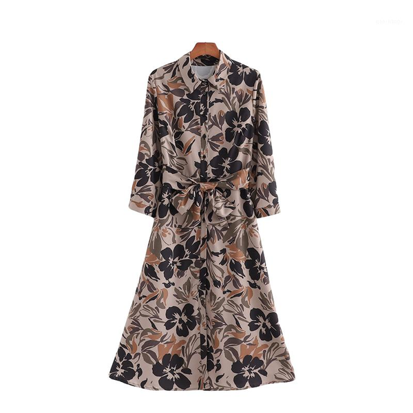 casual dresses vintage women floral print dress 2021 fashion ladies turn down collar elegant female bow sashes girls chic1, Black;gray
casual dresses vintage women floral print dress 2021 fashion ladies turn down collar elegant female bow sashes girls chic1, Black;gray